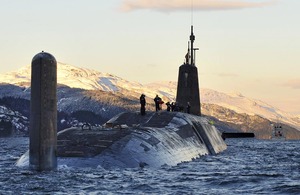 Nuclear submarine HMS Vanguard [Picture: Crown copyright]
