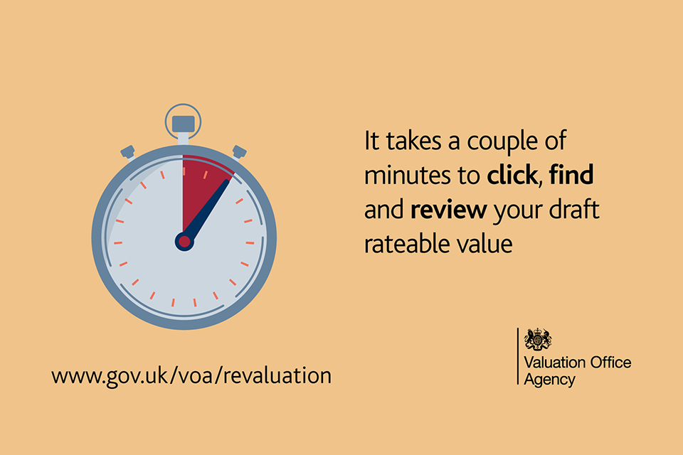 Business ratepayers: click, find and review your draft rateable value