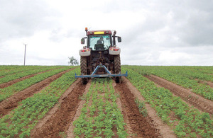 Farmer in a tractor