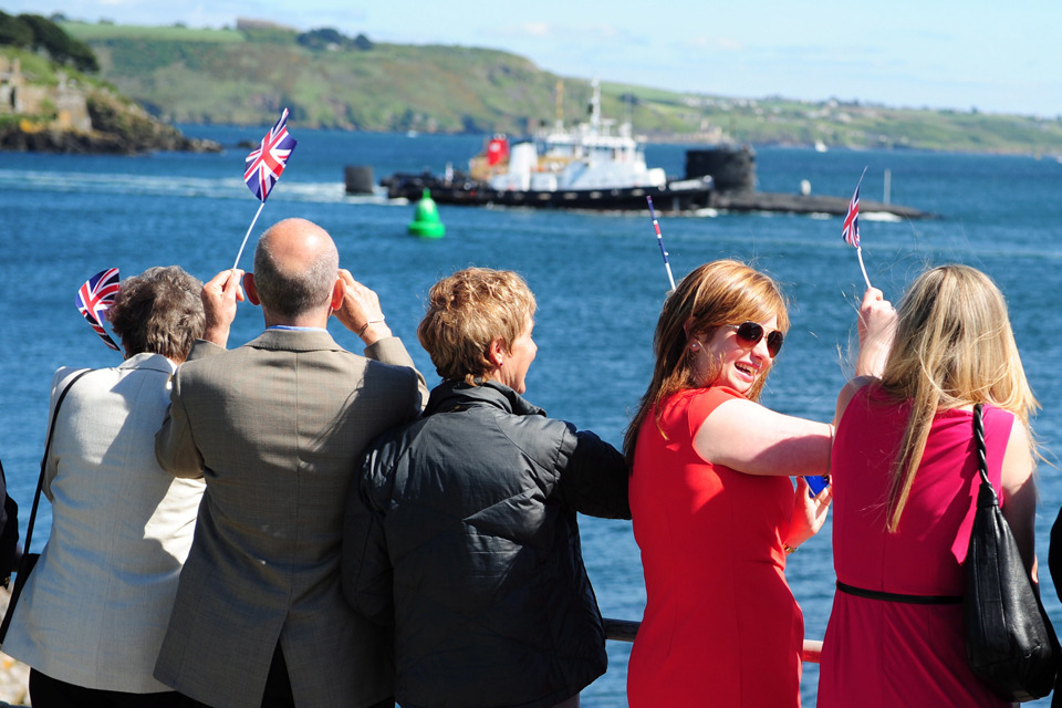 Royal Navy submarine returns from longest patrol
