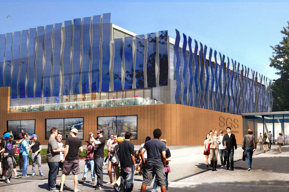 Artist’s impression of what South Gloucestershire and Stroud College will look like.