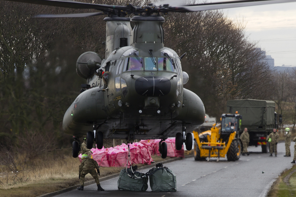 An 18 Squadron Chinook 