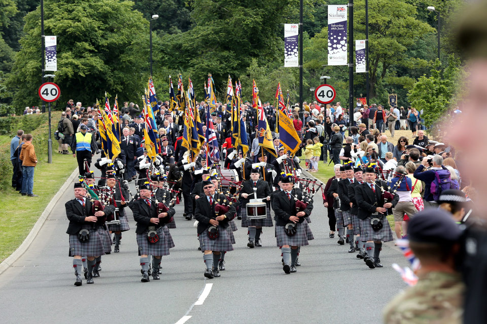 Veterans on parade