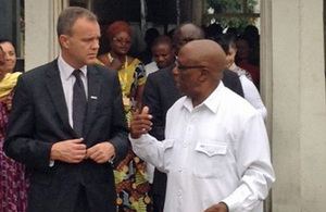 Mark Simmonds on visit in DRC