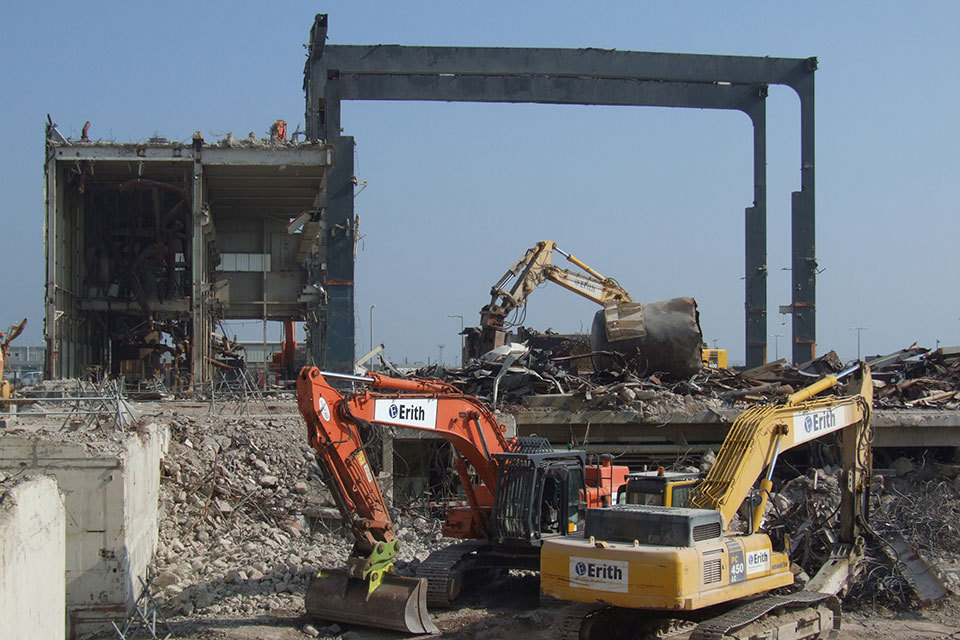 Dungeness A turbine hall bites the dust