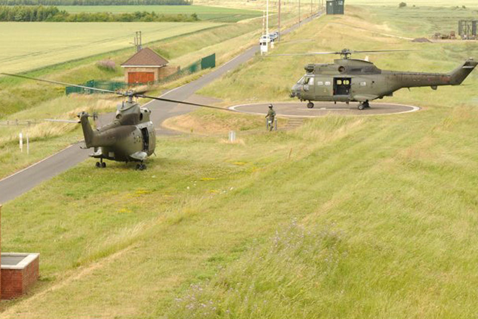 Puma helicopters at AWR Holbeach