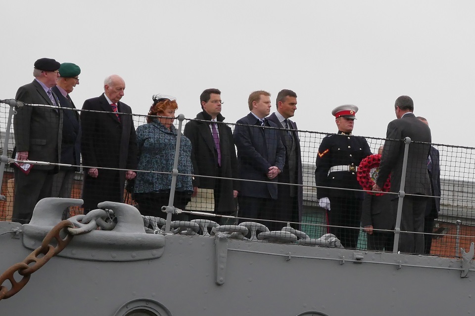 Brokenshire attends Royal Marines Association ceremony in Belfast