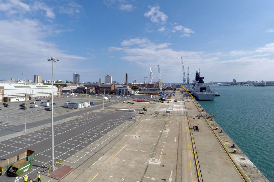 Middle Slip Jetty at HMNB Portsmouth [Picture copyright: VolkerStevin]