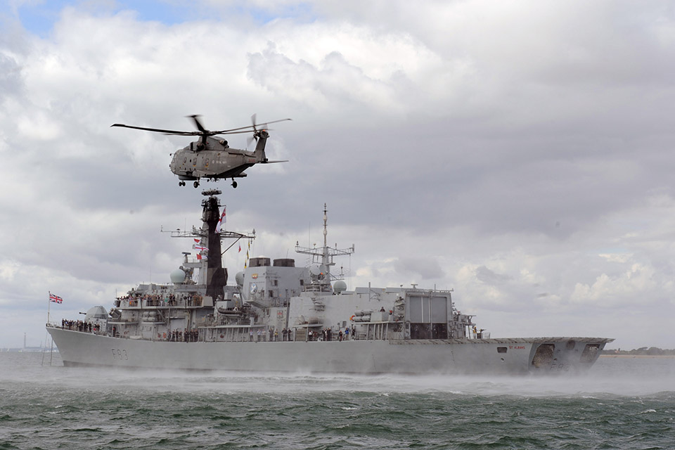 HMS St Albans. Crown Copyright. 