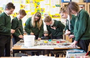 Pupils in classroom