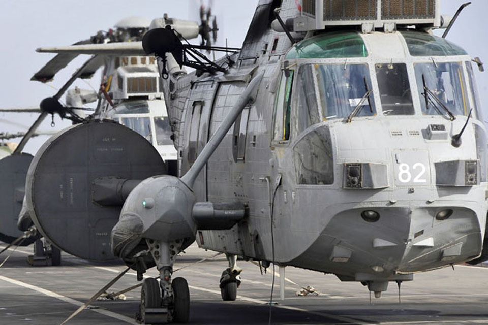 Royal Navy's 'eye in the sky' home from Libya mission