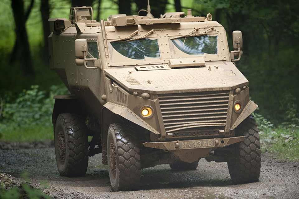 New Foxhound vehicle on display in the UK