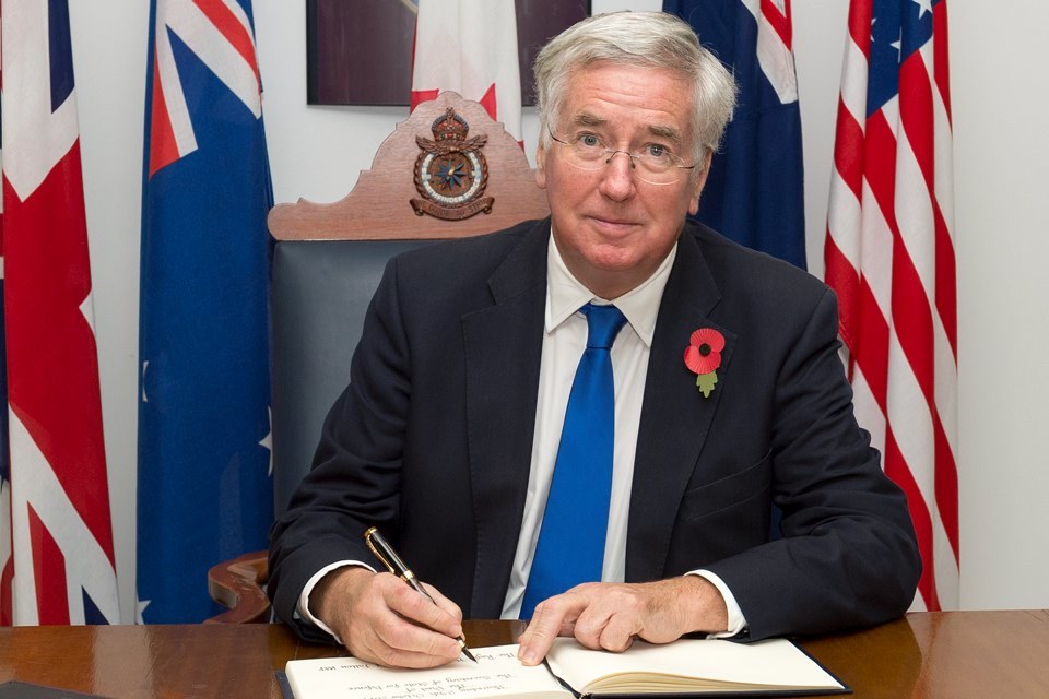 Defence Secretary Michael Fallon visits home of the Joint Forces Intelligence Group