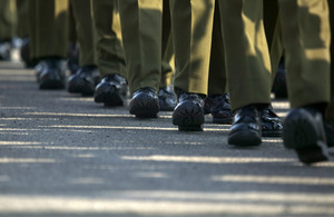 Soldiers on parade (stock image) [Picture: Graeme Main, Crown copyright]