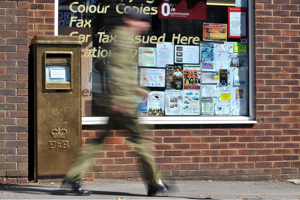Olympic gold for Larkhill postbox