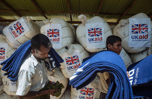 UK aid for Rohingya refugees in Bangladesh