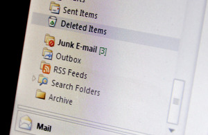 Junk mail box on email client