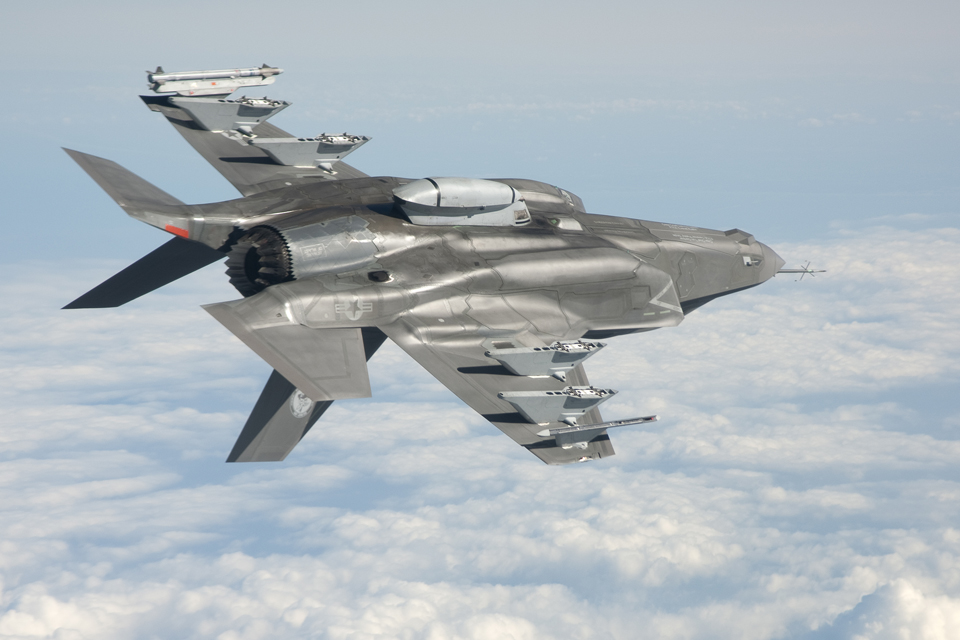 F-35B Lightning II aircraft in flight