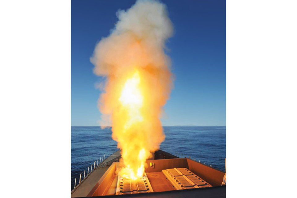 HMS Diamond fires Sea Viper missile for first time
