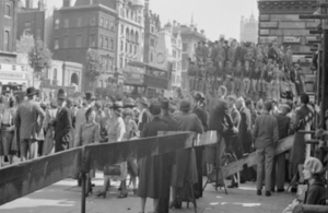 Celebrations in London on VJ Day 1945