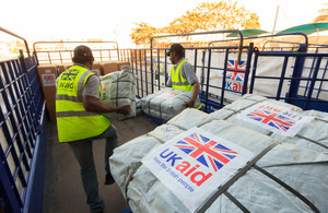 UK aid goes to humanitarian disasters worldwide