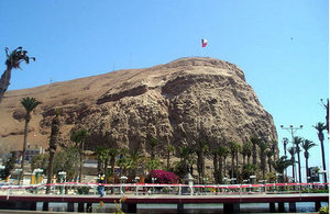 City of Arica in northern Chile.