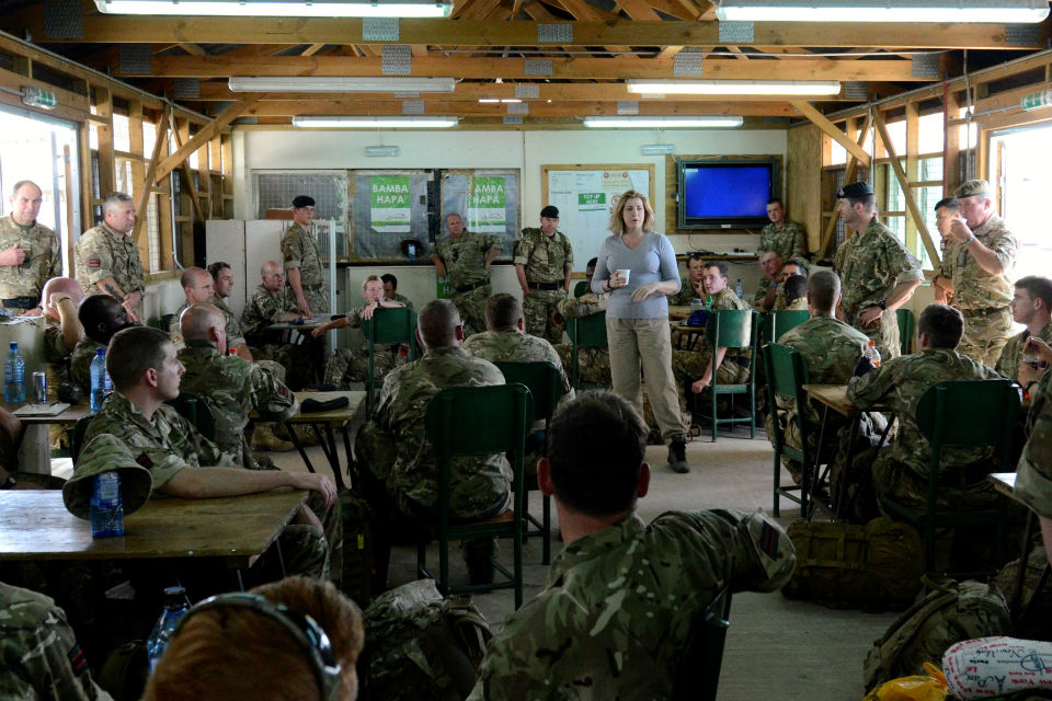 Armed Forces Minister Penny Mordaunt during her visit to Kenya. Crown Copyright