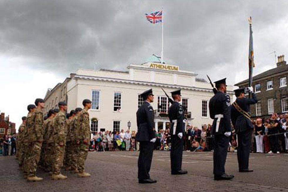 II Squadron RAF Regiment homecoming parade