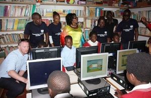 Computers donated by Chevening Alumni Zambia