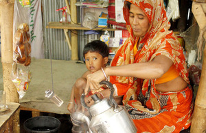 Photograph of a tea shop in Bangladesh