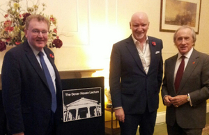 David Mundell, Sir Tom Hunter and Sir Jackie Stewart at the Dover House Lecture