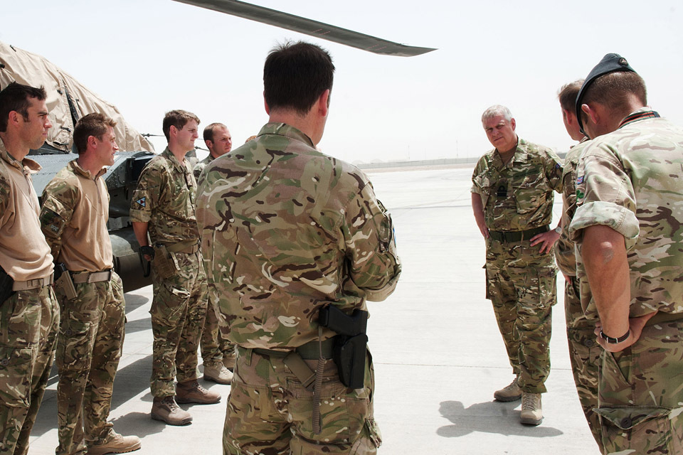 Duke raises morale with Afghanistan visit