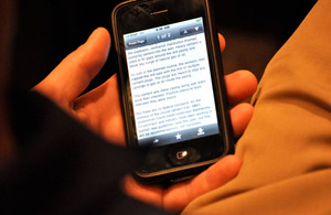 Smart phone user by joeshoe on Flickr
