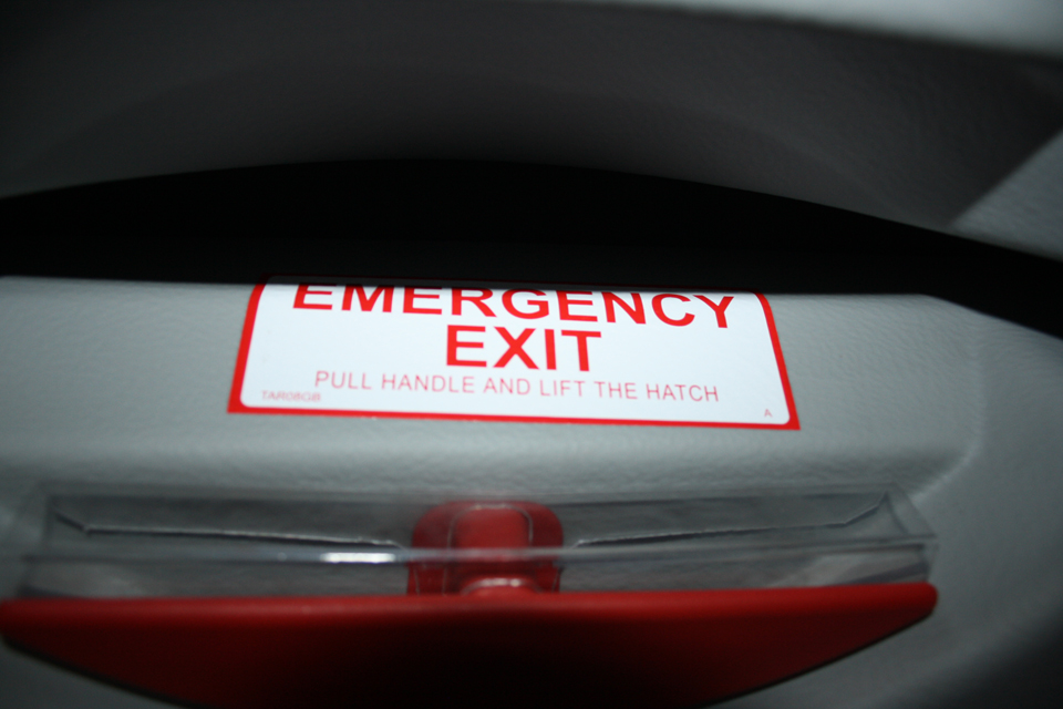 Example of an emergency hatch.
