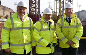 Transport Minister visits Cammell Laird shipyard.