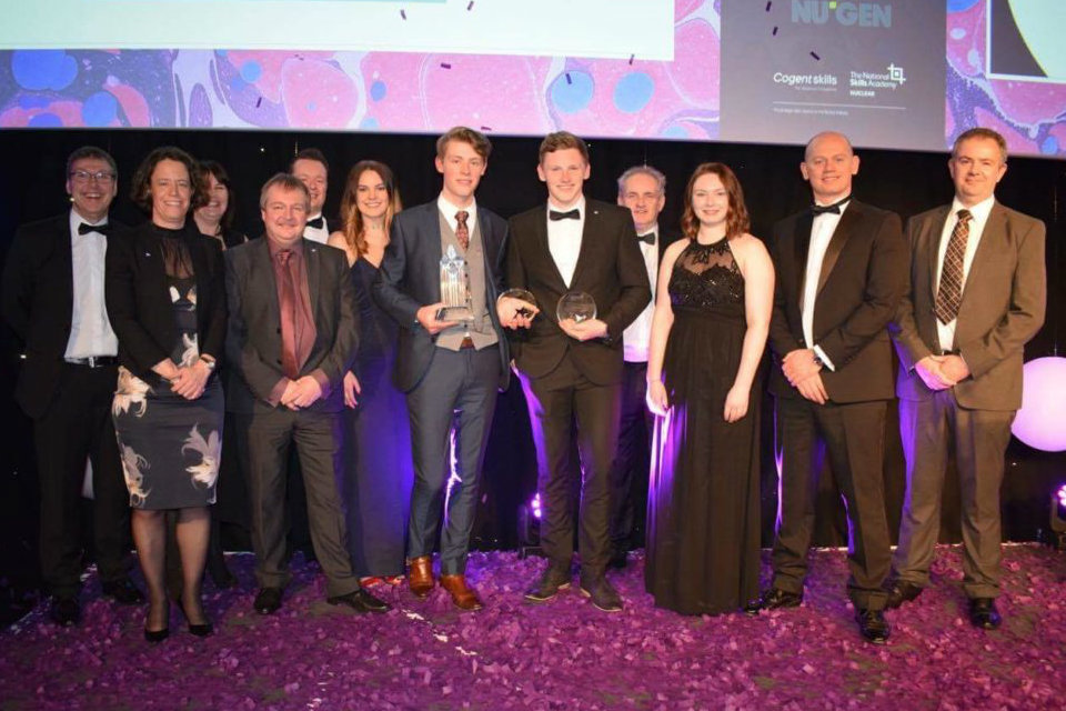 Awards glory for young Sellafield duo