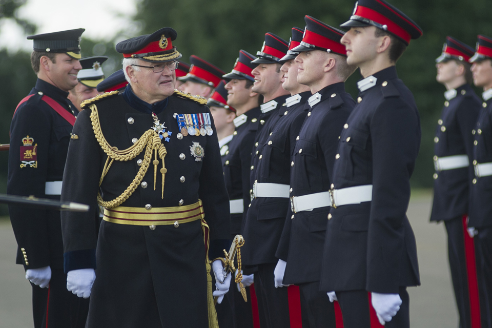 General Sir Peter Wall inspects the Parade