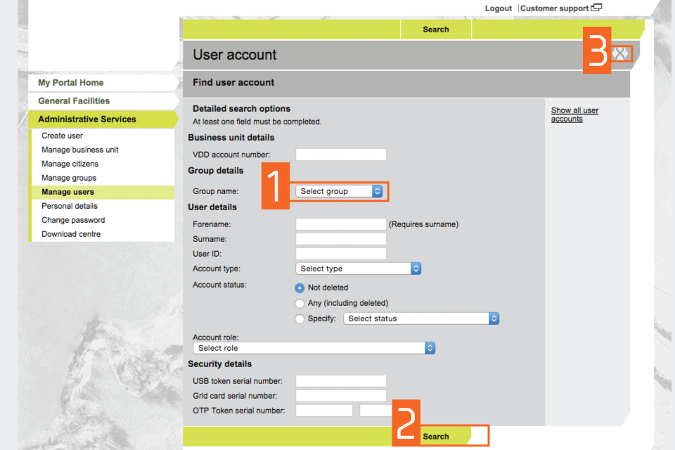 search view common identity