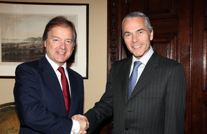 Minister for Latin America Mr. Hugo Swire MP and Chilean Minister of Defence Mr. Óscar Izurieta