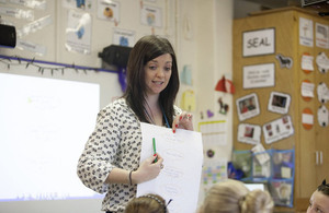 Teacher conducting a lesson