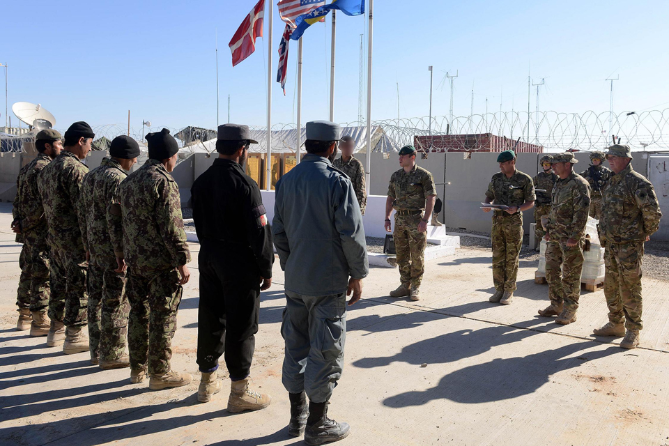 Newly-qualified Afghan explosives experts graduate from their training