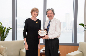 The Lord Mayor Alderman Fiona Woolf met Hong Kong Financial Secretary John Tsang