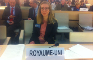 Sofia Suvila from the Political Section in Geneva