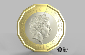 The new £1 coin.