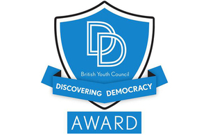Discovering Democracy Award logo.