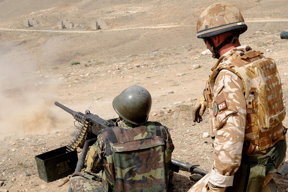 Increase in UK contribution to Afghan National Security Forces development