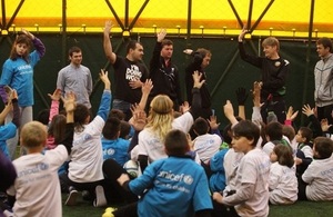 British Embassy Sofia, UNICEF and Liverpool FC Foundation in support to Bulgarian children