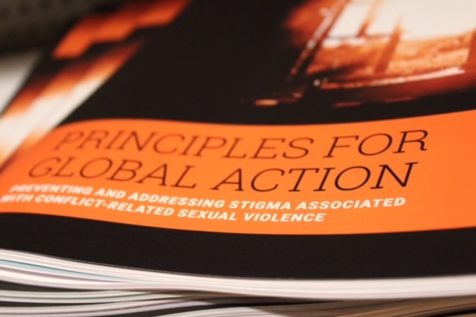 Launch of the Principles for Global Action on tackling the stigma of sexual violence
