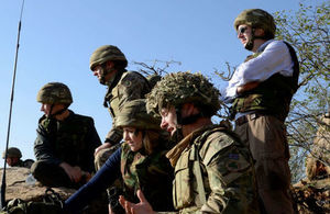 Armed Forces Minister Penny Mordaunt during her visit to Kenya. Crown Copyright