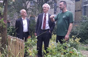 Andrew Stunell at a city farm
